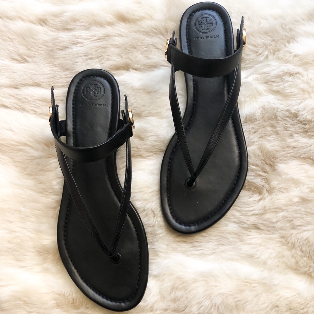 Tory Burch Minnie Flat Travel Sandals Size 10